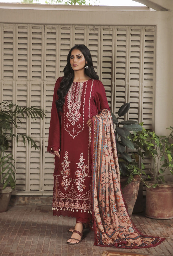 Aabyaan Miraal Embroidered Linen Collection – ZAREEN (AL-08)