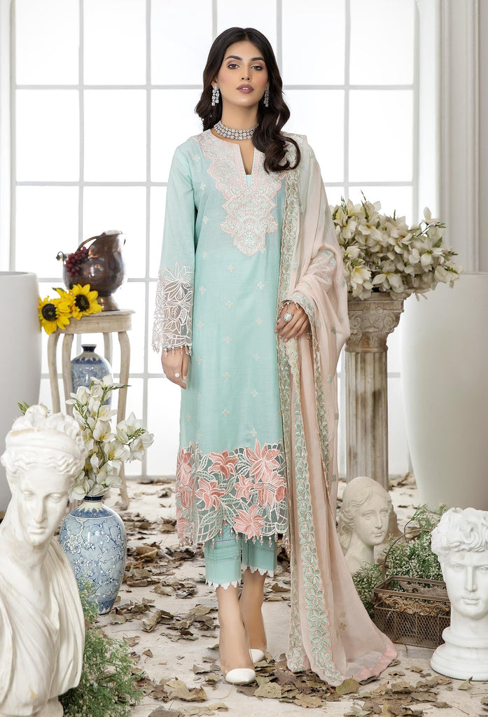 Adan's Libas Marwa Lawn Collection – Sea Mist