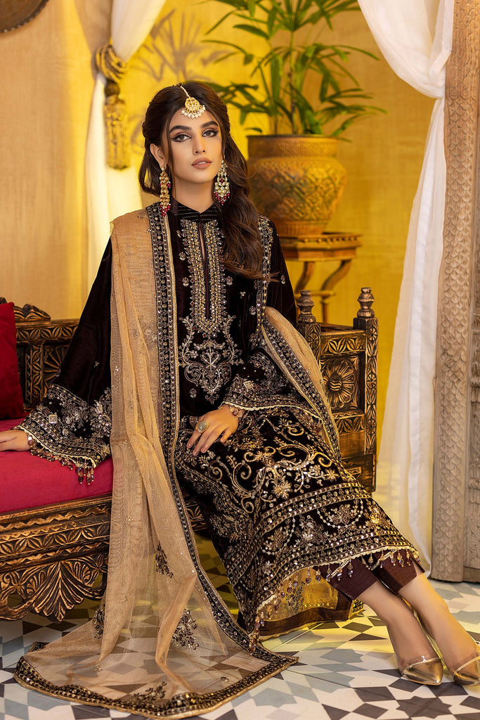 Adan's Libas Embroidered Velvet Collection – Bedaar