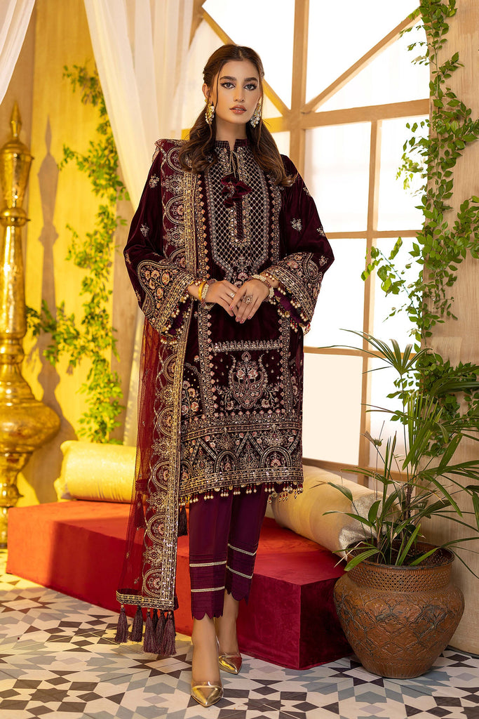 Adan's Libas Embroidered Velvet Collection – Raghbat