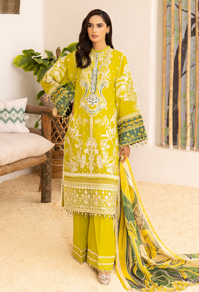 Adan's Libas Muzayyan Lawn Collection – Citrine