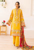 Adan's Libas Muzayyan Lawn Collection – Lightning Yellow