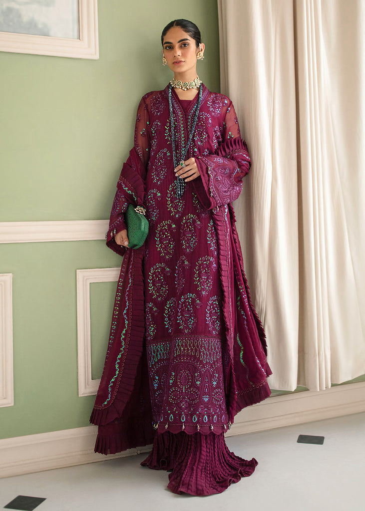 Afrozeh La Fuchsia Luxury Formal Collection – Viola