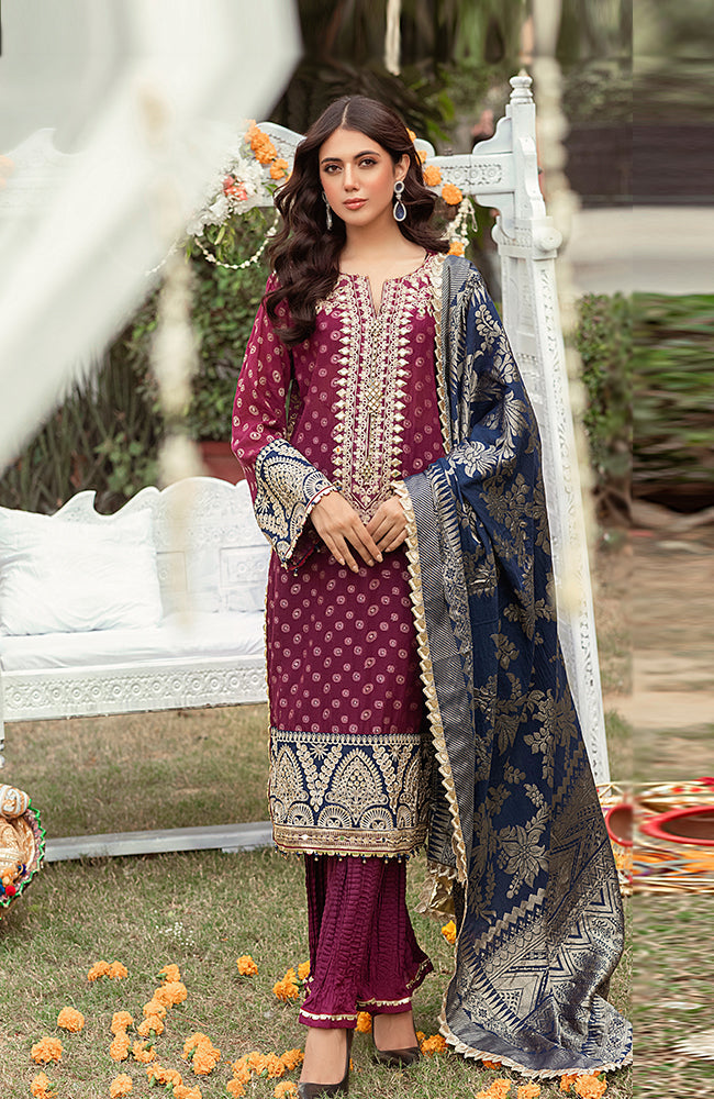 Al Zohaib Luxury Formal Jacquard Series 2022 – SSLJS-22-02