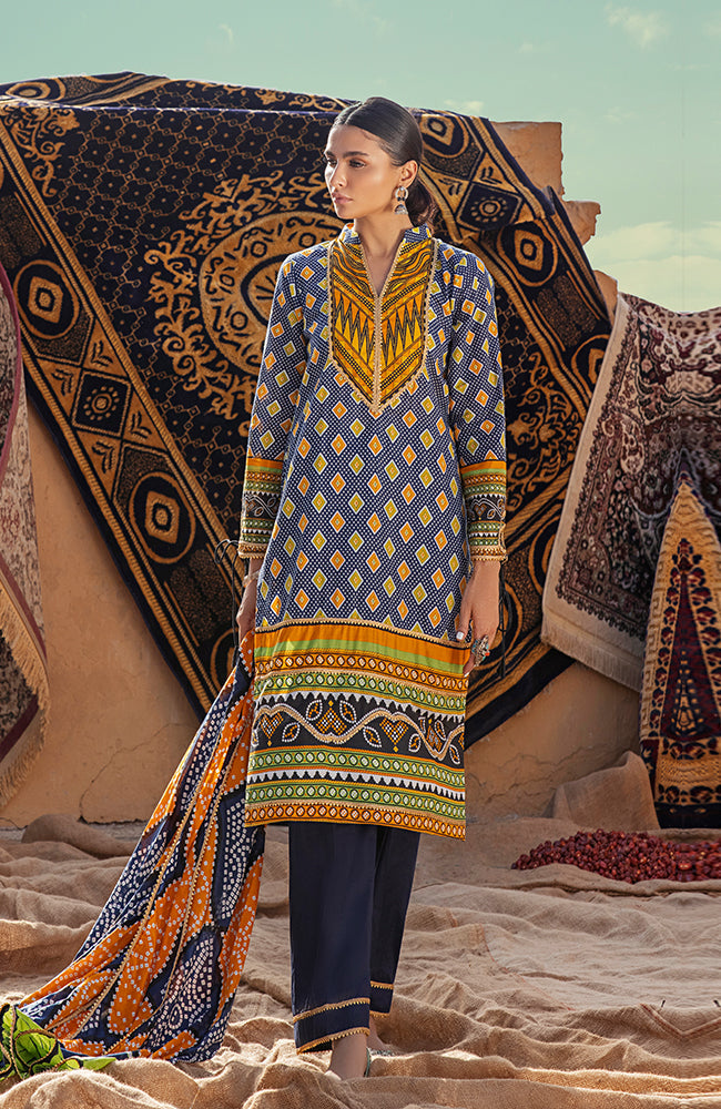 Al Zohaib Monsoon Chunri Printed Lawn Collection – 01C