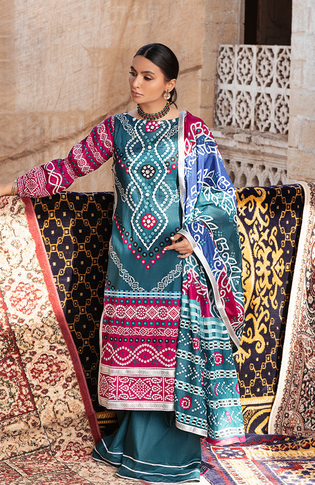 Al Zohaib Monsoon Chunri Printed Lawn Collection – 02A