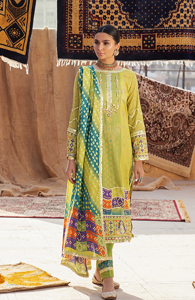 Al Zohaib Monsoon Chunri Printed Lawn Collection – 04C