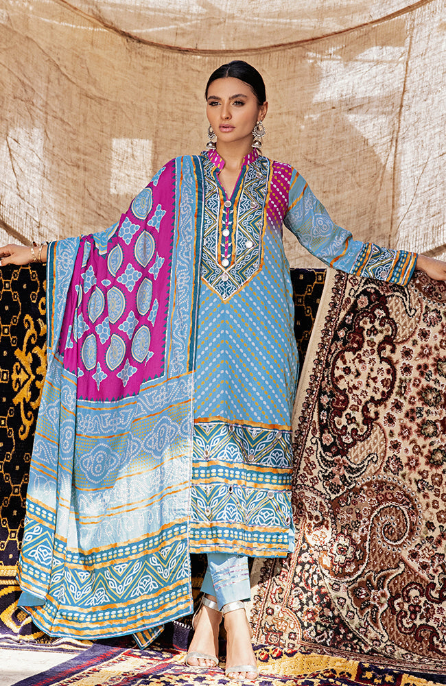 Al Zohaib Monsoon Chunri Printed Lawn Collection – 05B