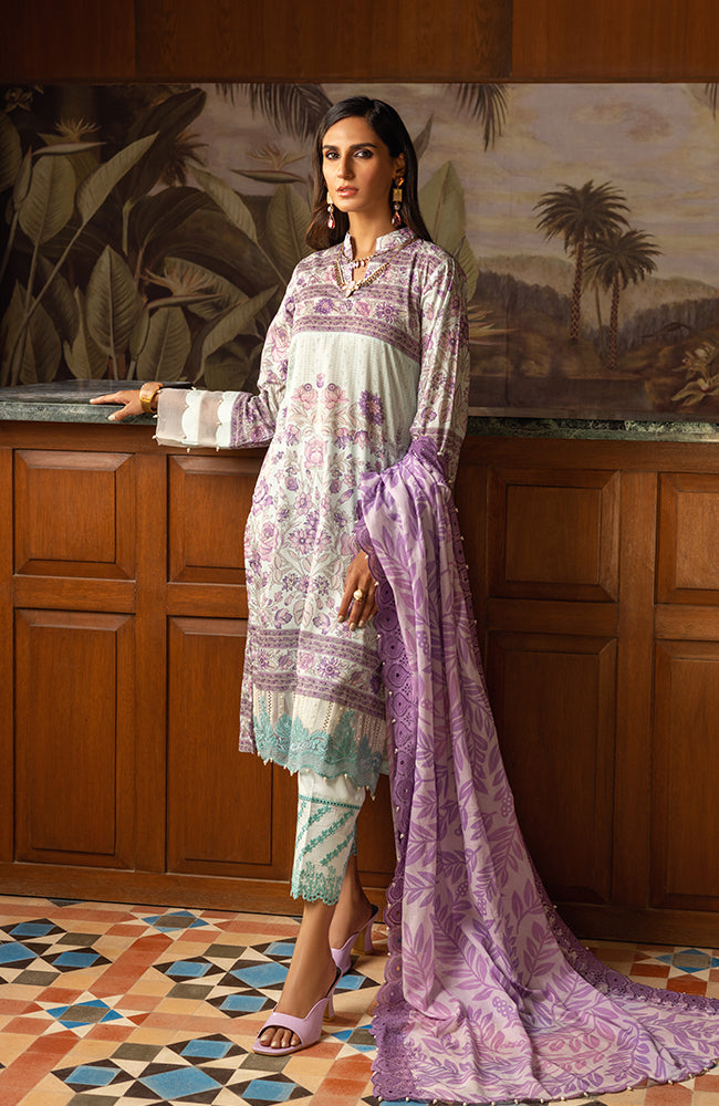 Al Zohaib Sunshine Bloom Embroidered Lawn Collection 2022 – E-03B