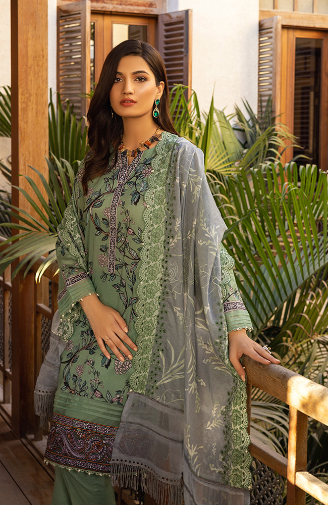 Al Zohaib Sunshine Bloom Embroidered Lawn Collection 2022 – E-07A