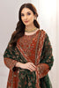 Alizeh Rang-e-Mehr Formal Collection – Embroidered Chiffon Rust - V14D02