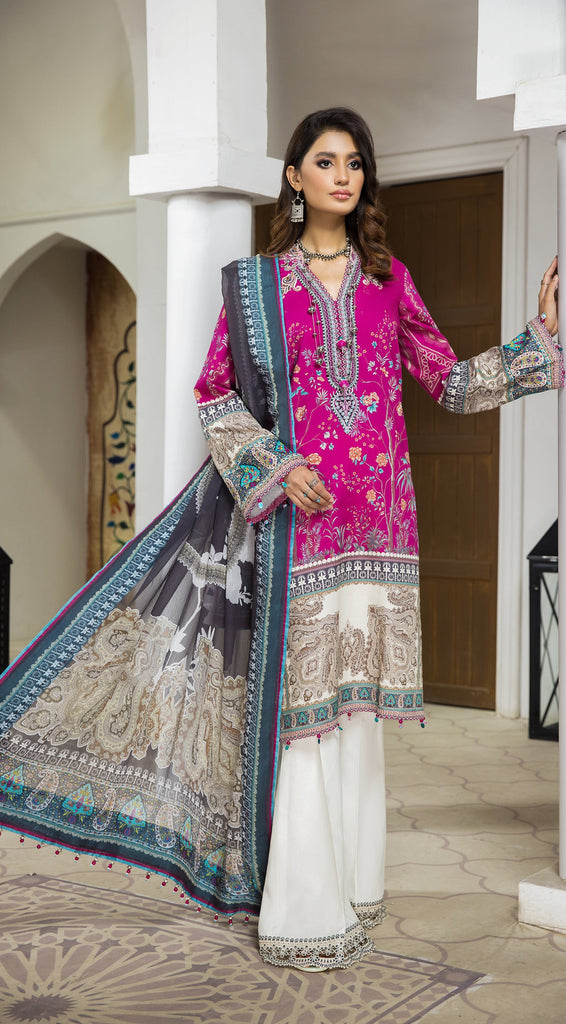 Anaya by Kiran Chaudhry · Nazafreen Embroidered Cambric Collection – ZULEKHA