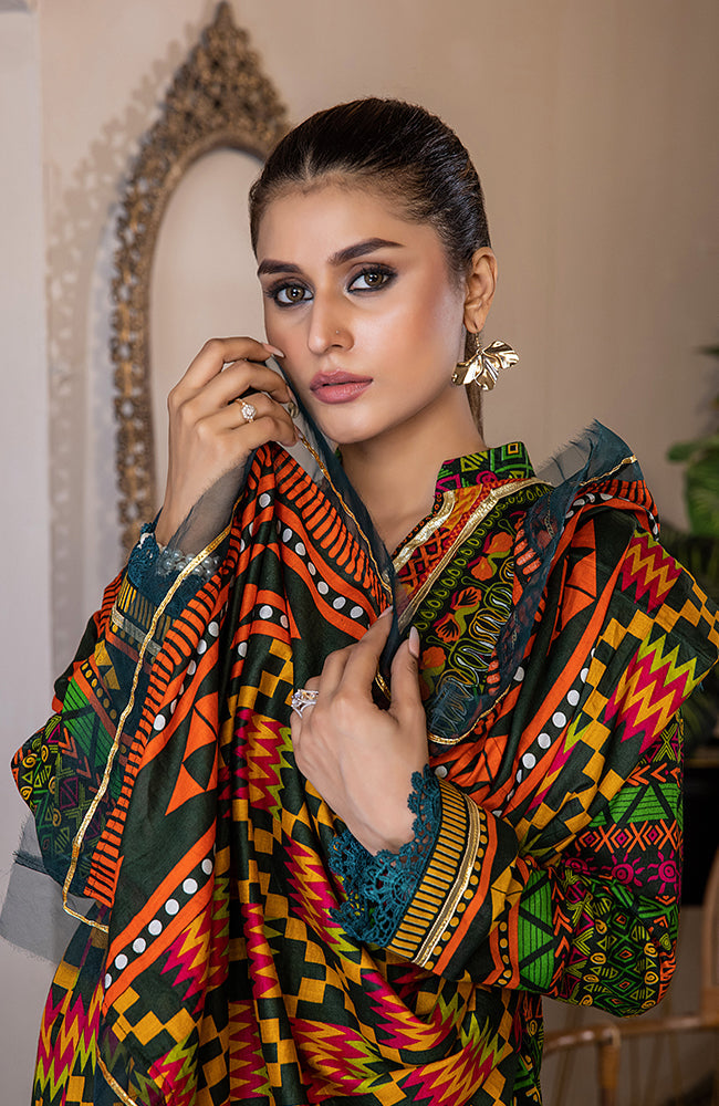 Anum Printed Lawn Collection Vol-1 2023 – ANL1-23-04C – YourLibaas