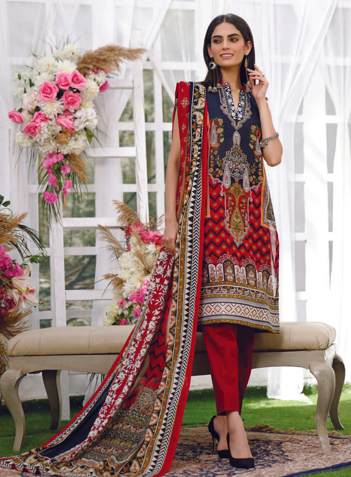 Anum by Al Zohaib Printed Lawn Collection Vol-6 – 1B