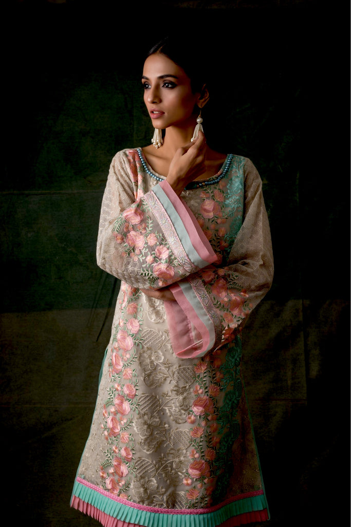 Areeba Saleem Embroidered Lawn Kurti Collection – ASKE-5