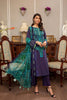 Bin Rashid by Charizma · Embroidered Linen Masoori with Chiffon Dupatta – BR-01