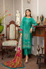 Bin Rashid by Charizma · Embroidered Linen Masoori with Chiffon Dupatta – BR-05