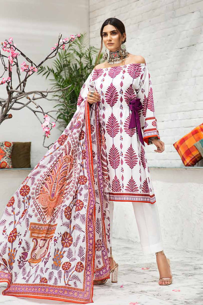 Gul Ahmed Cambric Collection 2019 – 3 PC Printed Cambric – CBN-95A