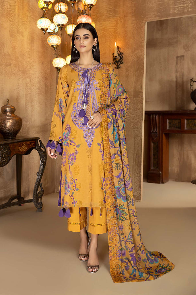 Charizma Aniiq – Embroidered Lawn Suit With Chiffon Dupatta AN22-07