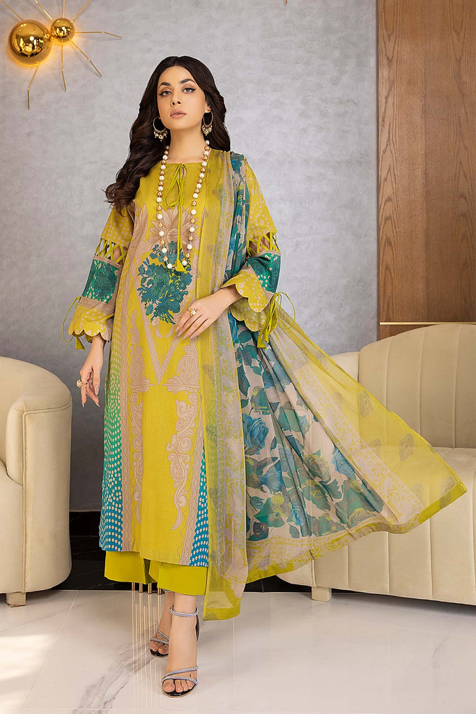 Charizma C-Prints – Printed Lawn Suit With Chiffon Dupatta CP22-001