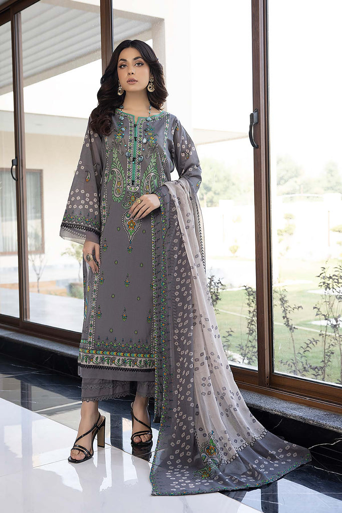 Charizma C-Prints – Printed Lawn Suit With Chiffon Dupatta CP22-009