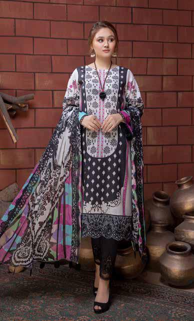 Charizma Combinations Embroidered Lawn Collection – CC-13