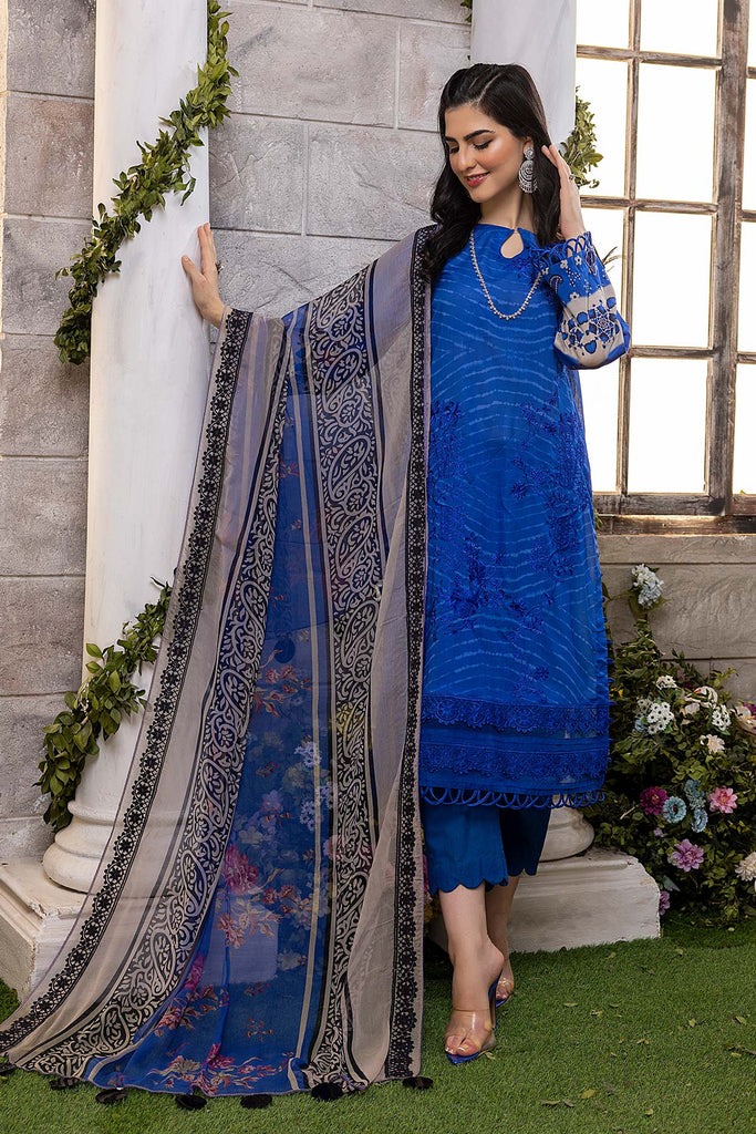 Charizma Combinations · Embroidered Lawn Suit with Printed Chiffon Dupatta – CCS-13