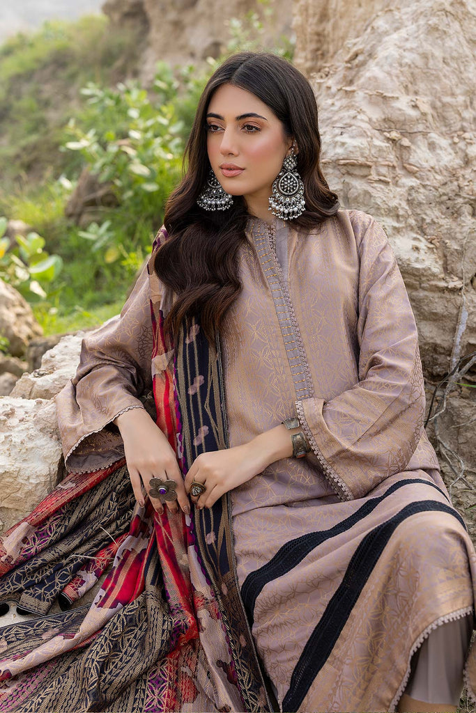 Charizma Embroidered Marina Jacquard Collection with Shawl – CMJ22-01