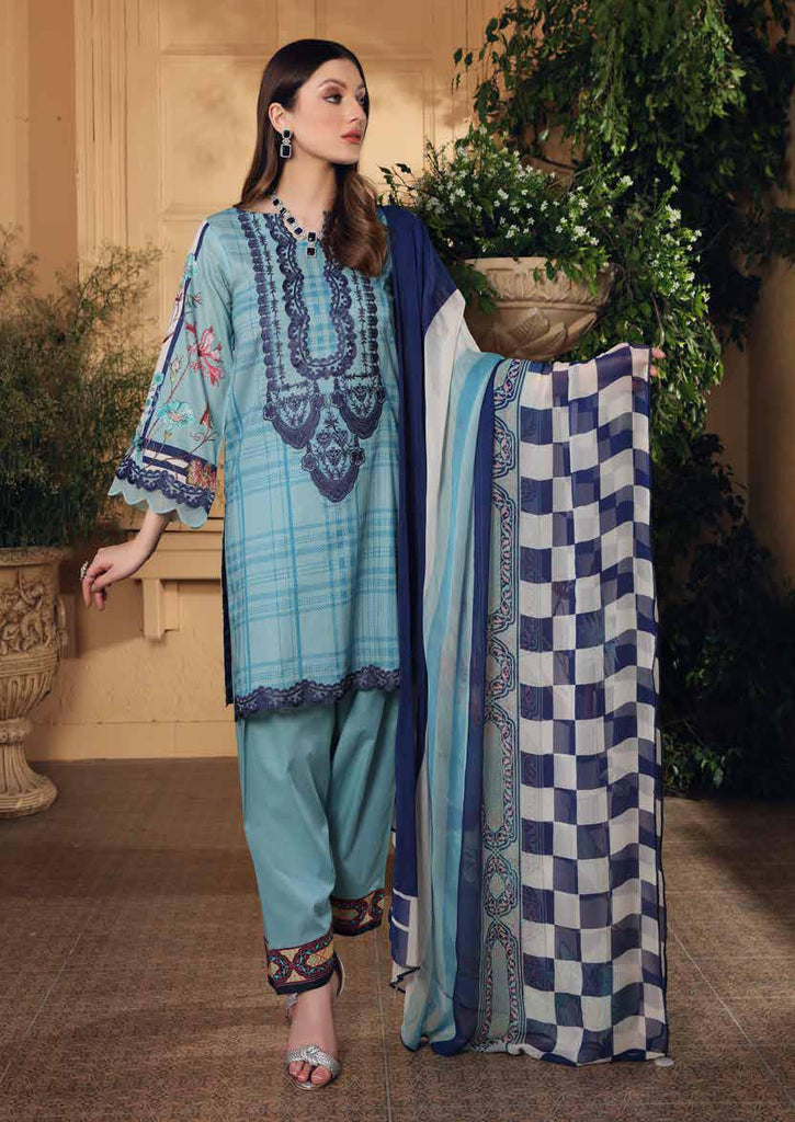 Charizma Infinity Edition 3 · Embroidered Lawn With Chiffon Dupatta – CIN-18B