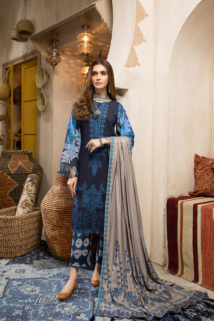 Charizma Naranji · Embroidered Khaddar With Khaddar Shawl Vol 1 – CNW-02