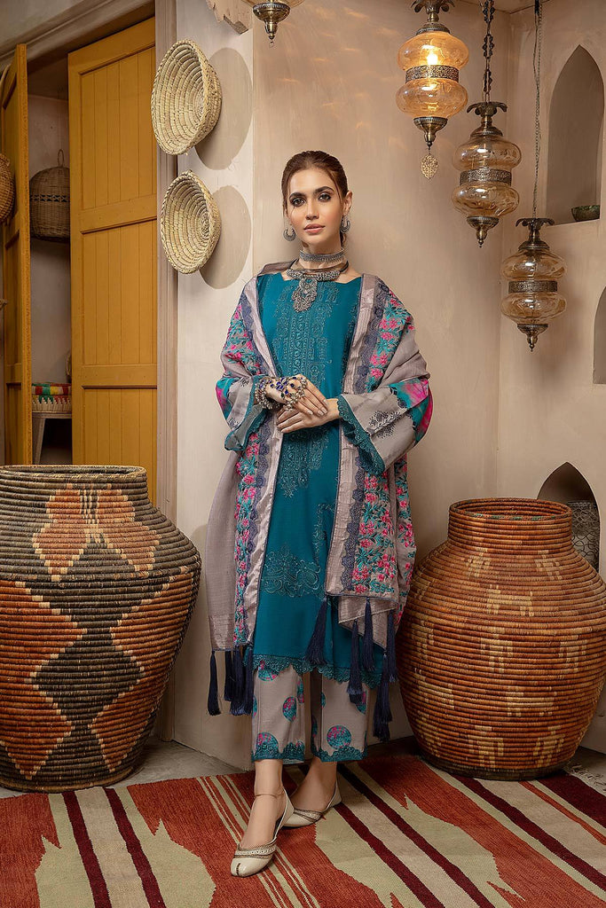 Charizma Naranji · Embroidered Khaddar With Khaddar Shawl Vol 1 – CNW-10