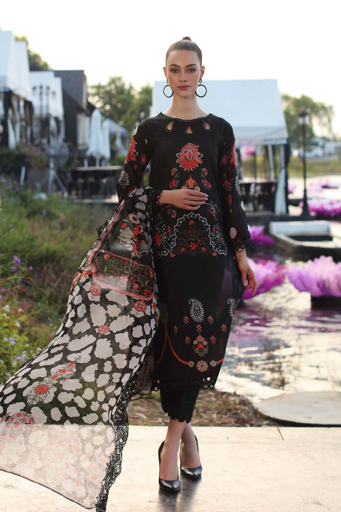 Charizma Print Melody · Printed Lawn Suit With Embroidered Chiffon Dupatta – PEC22-17