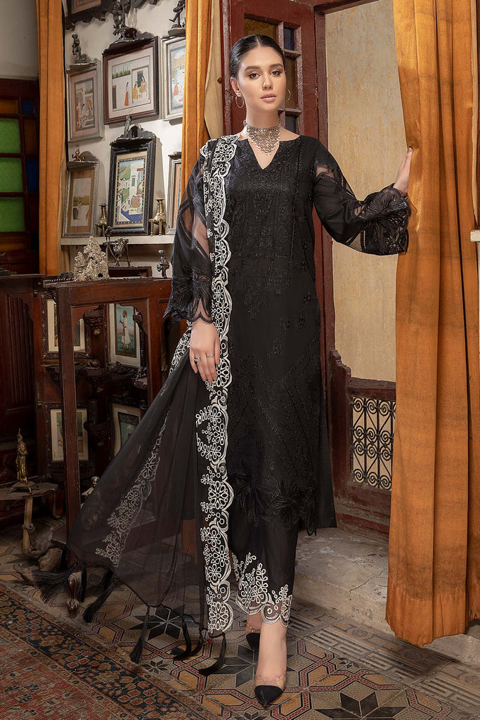 Charizma Qara Chapter 1 – Embroidered Lawn With Chiffon Dupatta CQ-01