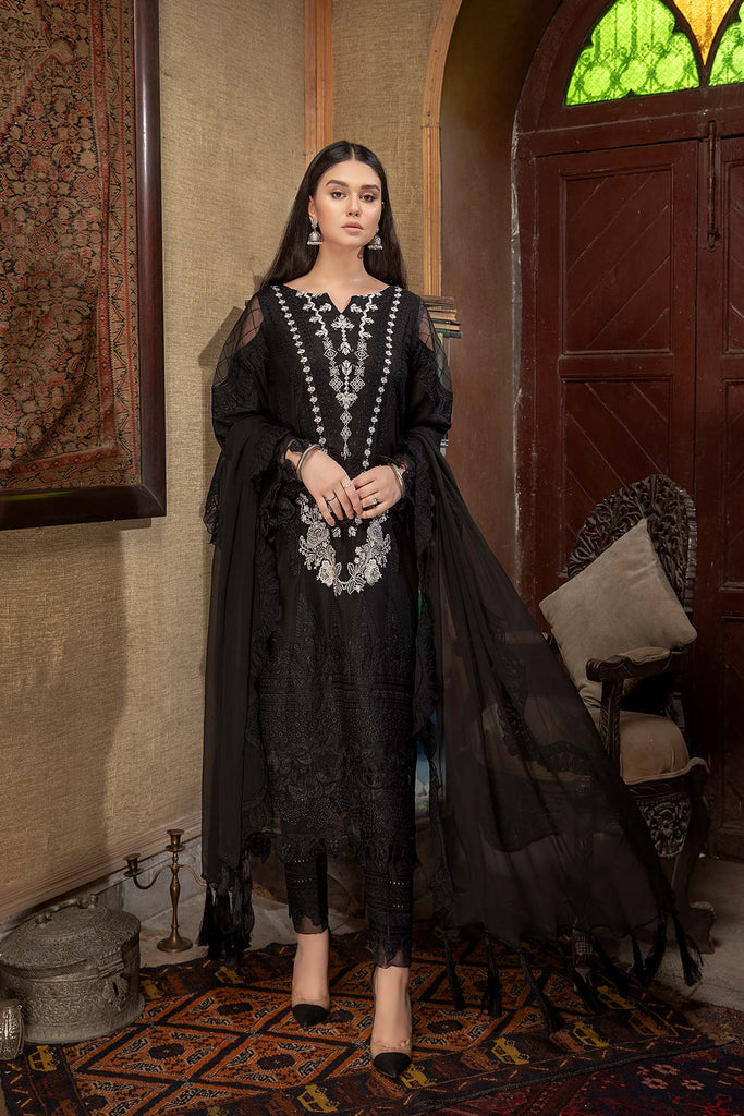 Charizma Qara Chapter 1 – Embroidered Lawn With Chiffon Dupatta CQ-02