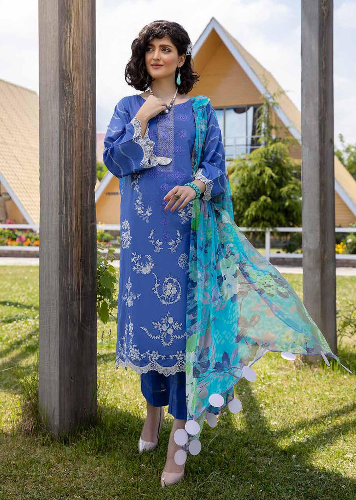 Charizma Reem · Embroidered Lawn Collection with Chiffon Dupatta – DN-8