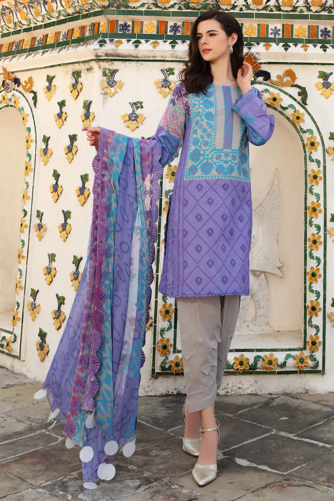 Charizma Sheen · Printed Lawn With Embroidered Chiffon Dupatta – CSH-07