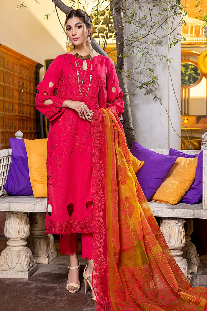 Charizma Signature Embroidered Lawn Karandi Collection – CLK-04