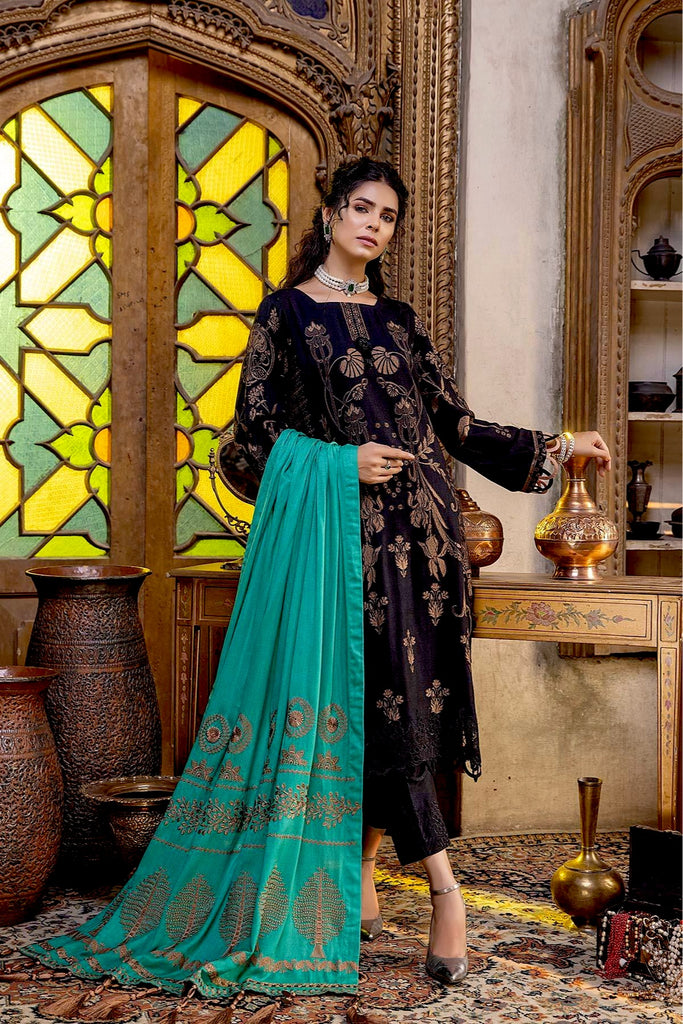 Charizma Signature · Embroidered Leather Jacquard with Shawl – CLJ-12