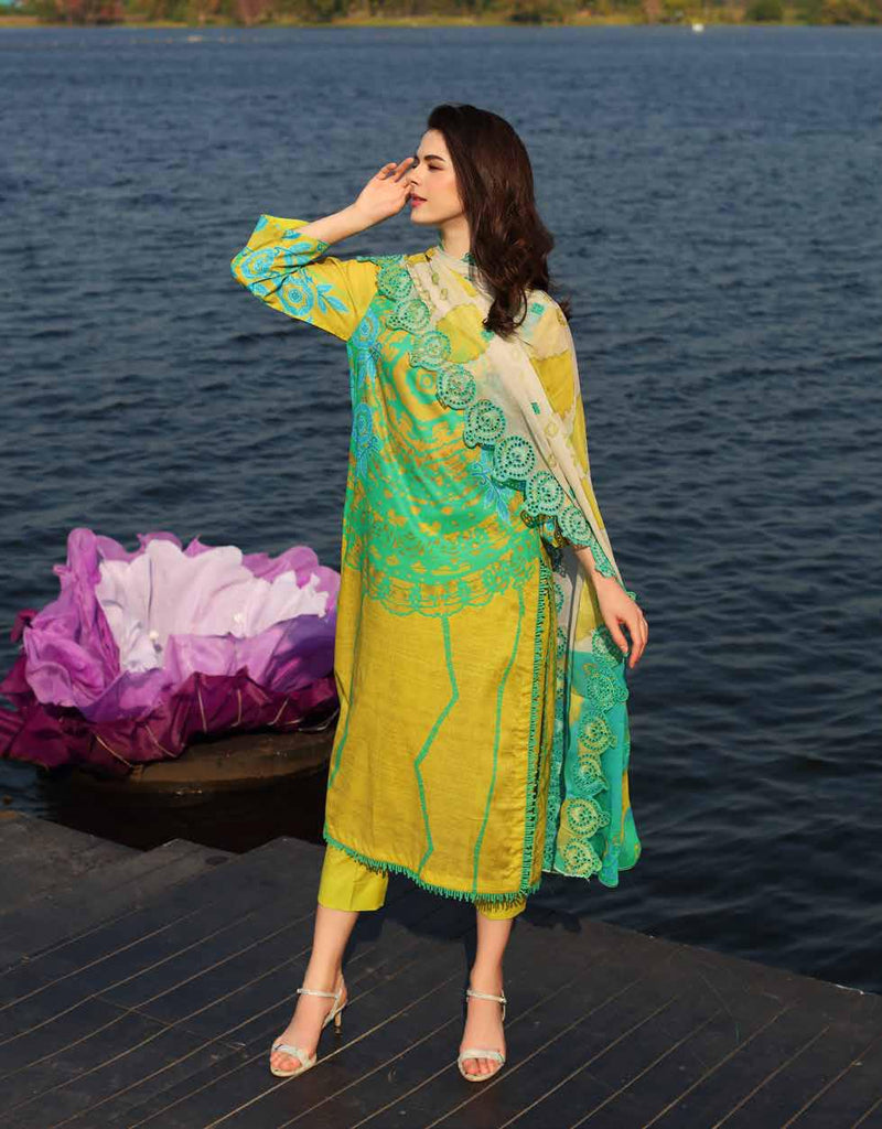 Charizma Print Melody · Printed Lawn Suit With Embroidered Chiffon Dupatta – PEC05