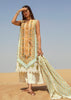 Crimson X Saira Shakira Luxury Lawn Collection 2022 – Eclectic Breeze - 4B - Summery Tangerine