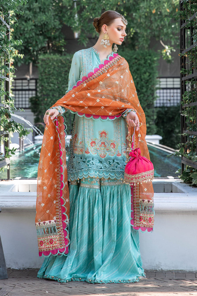 MARIA.B Eid Luxury Lawn Collection – EL-23-05-Sea Green