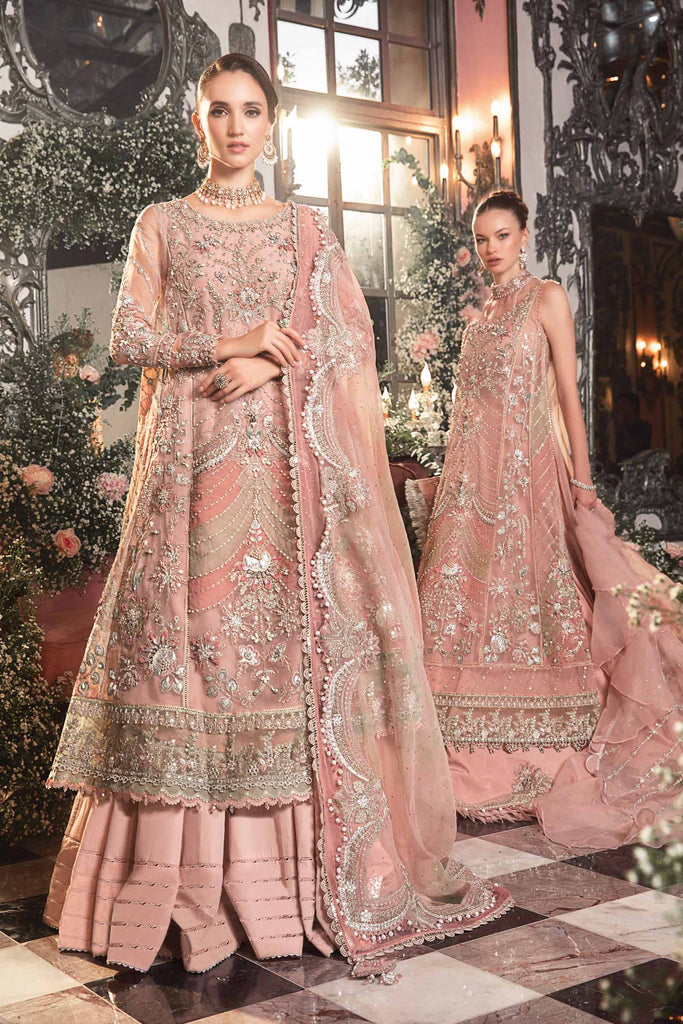 MARIA.B MBroidered Luxury Wedding Formals – Pastel Pink BD-2706