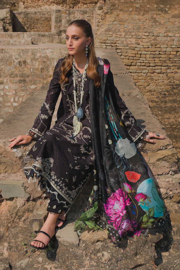 Qalamkar Luxury Lawn Eid Edit – BE-03  INEZ