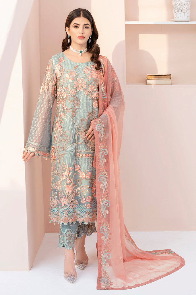 Ramsha Chevron Chiffon Collection 2023 – A-612