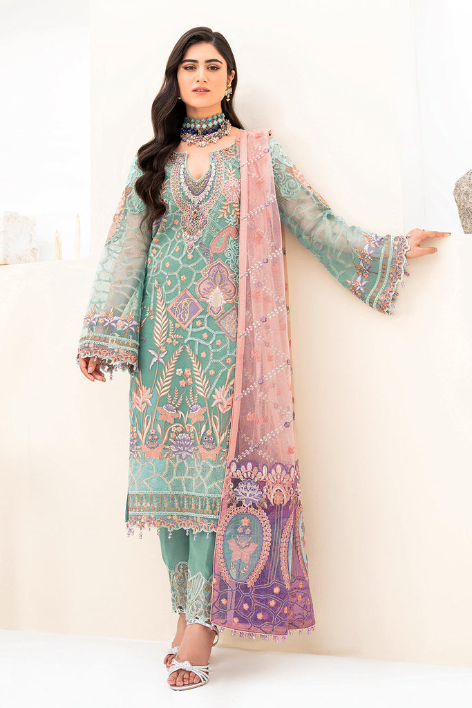 Ramsha Minhal Organza Formal Collection – M-807