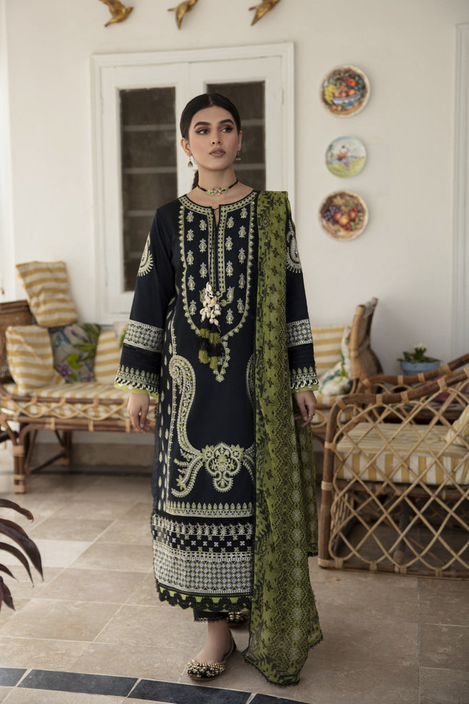 Aabyaan Afsaneh Luxury Lawn Collection – Saraab (AL-02)