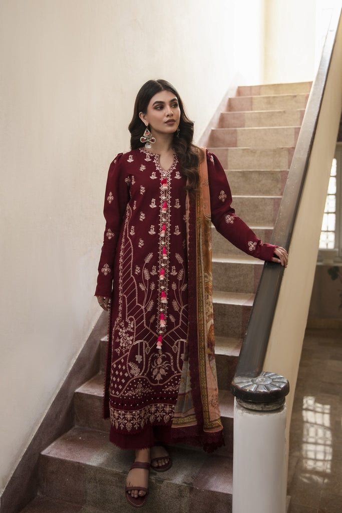 Aabyaan Afsaneh Luxury Lawn Collection – Gulaal (AL-04)