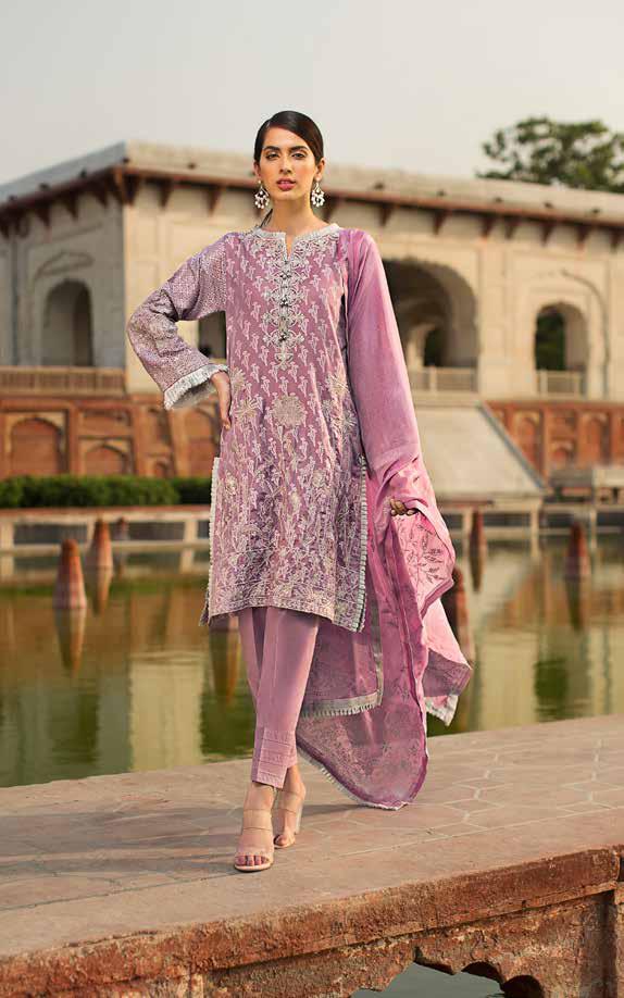 Gul Ahmed Glamorous Luxury Limited Eid Edition 2019 – 3 PC Embroidered Suit EA-93