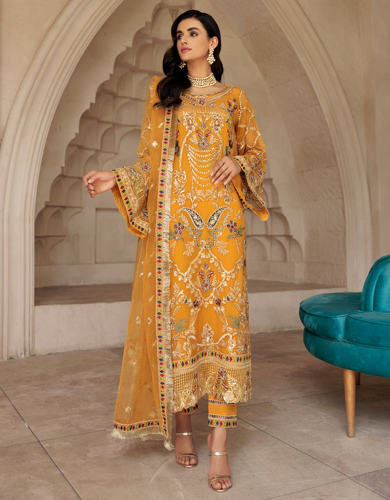 Emaan Adeel Le Festa Edit Chiffon Collection Vol-5  – LF-506