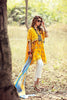 Gul Ahmed Gypsy Folk Lawn Collection - Yellow 2 Pc Embroidered Blended Chiffon GT-05